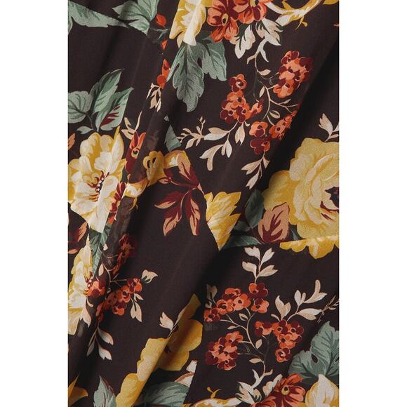 NWOT Veronica Beard Avani Floral Print 100% Silk V-Neckline Maxi Dress Size 0 - Picture 2 of 6